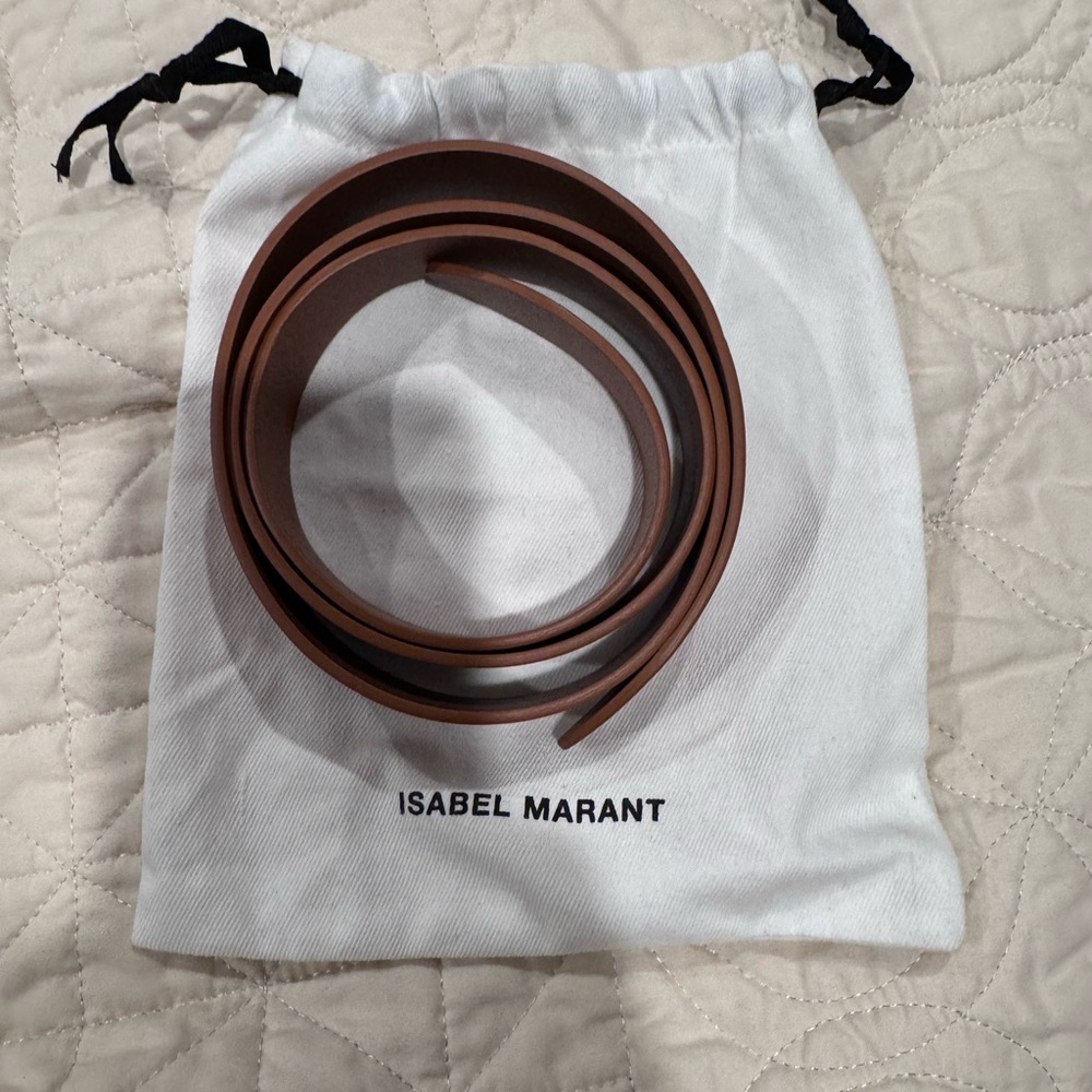 Isabel Marant Tan 
Lecce Knotted Leather Belt